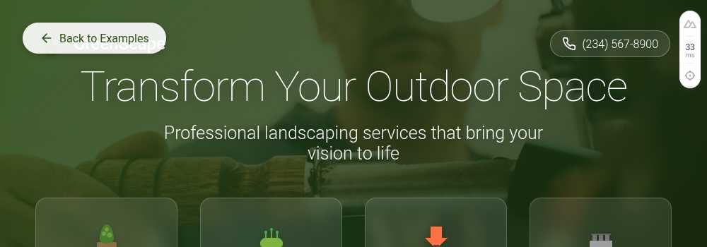 Screenshot of GreenScape Landscaping