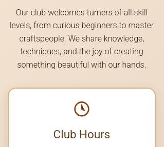 Screenshot of Riverside Wood Turning Club